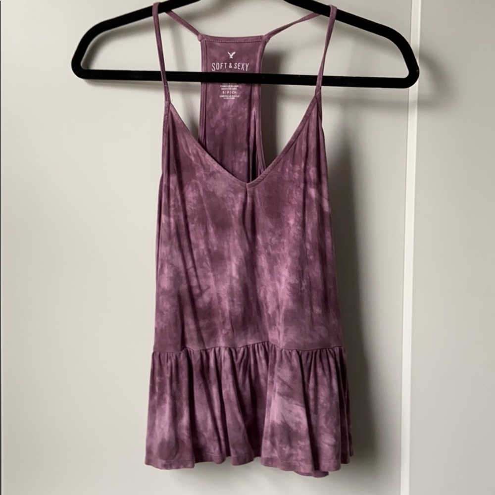 american eagle tye dye tank small
